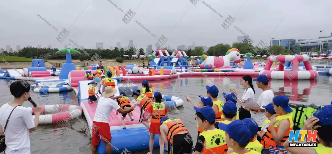 2019 new design Unicorn Aqua park--water sport obstacle