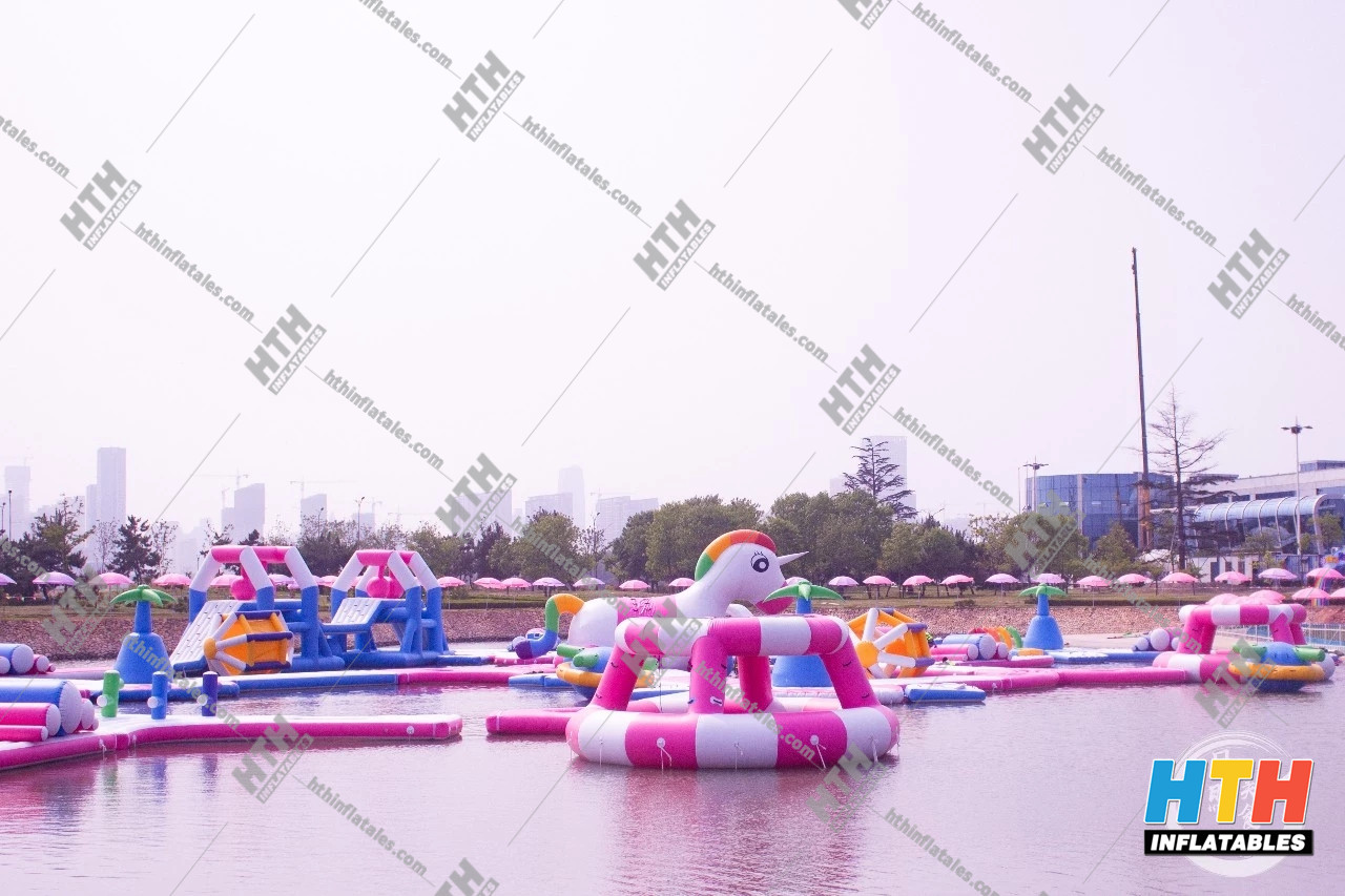 2019 new design Unicorn Aqua park--water sport obstacle