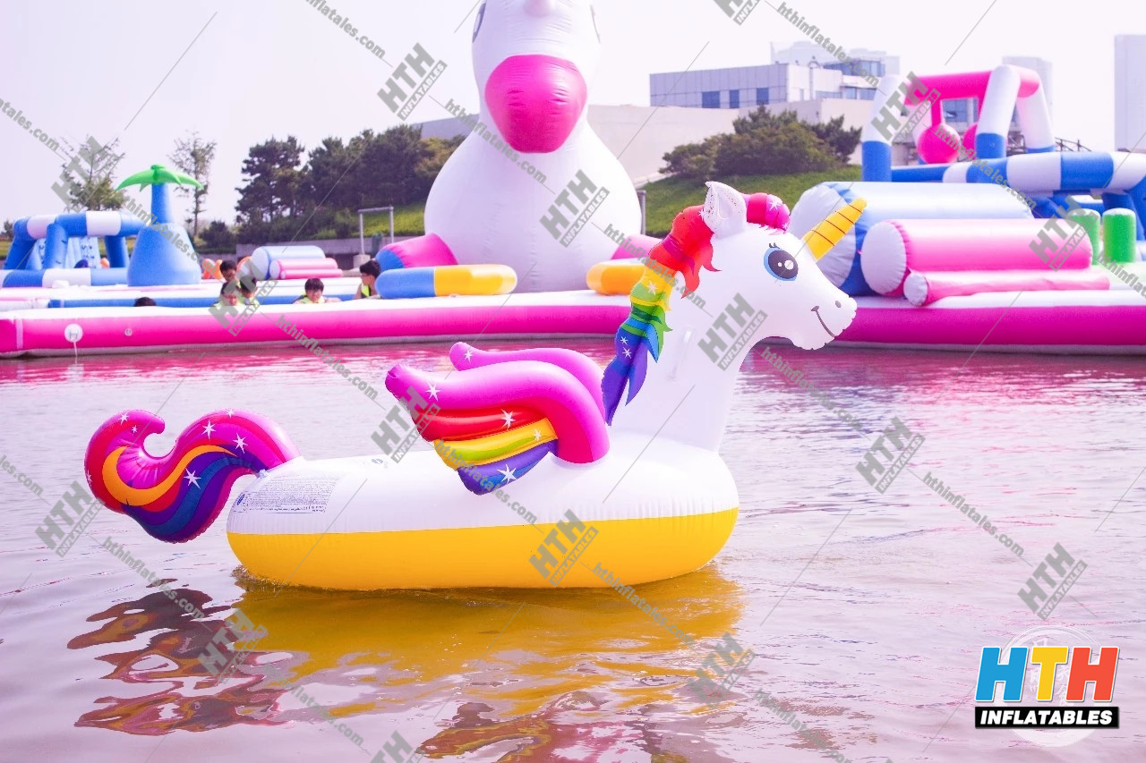 2019 new design Unicorn Aqua park--water sport obstacle