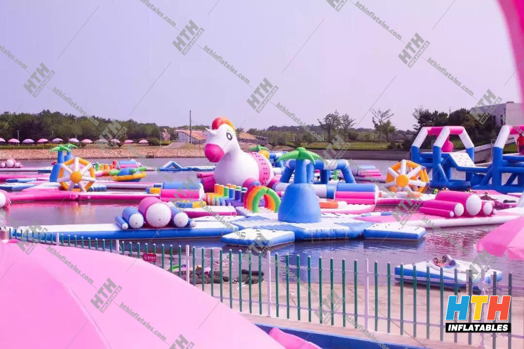 2019 new design Unicorn Aqua park--water sport obstacle