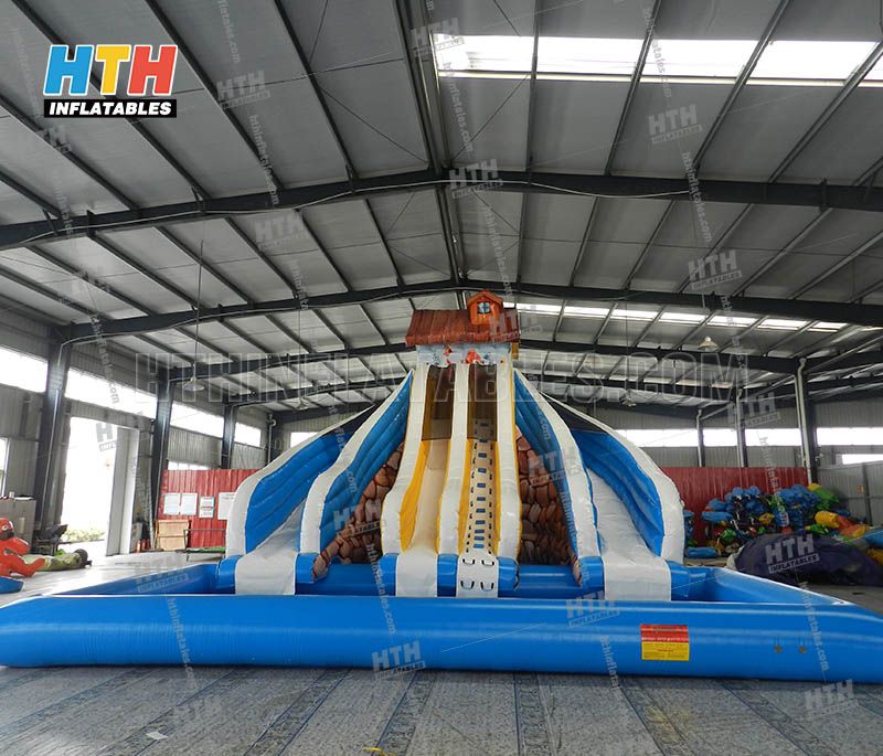 Inflatable Water Slide Wholesale House Slide With Inflatable Pool