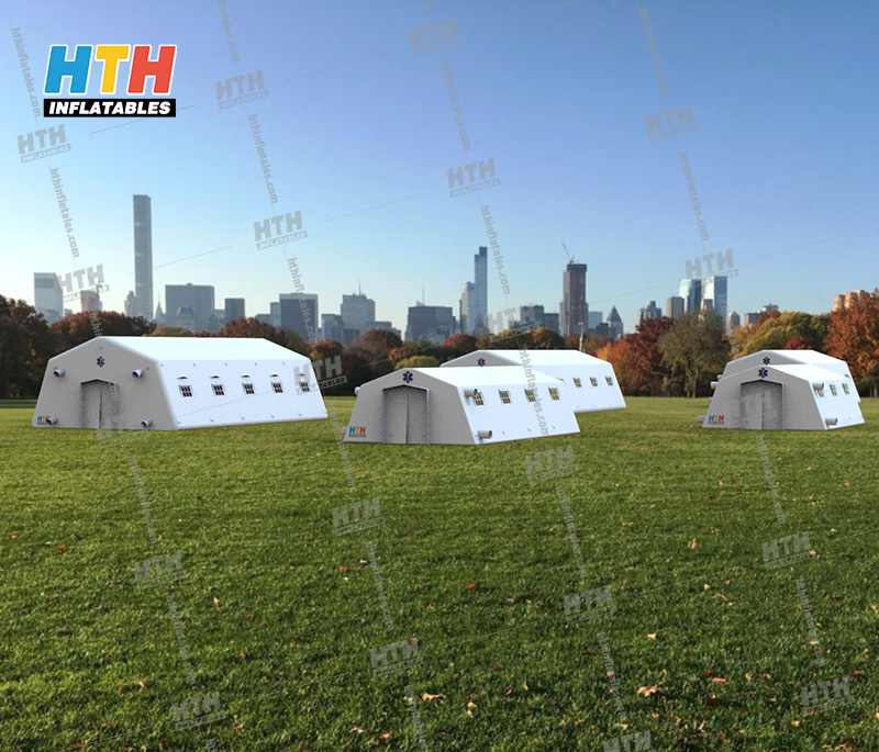 Inflatable shelter for Military actions and medical rescue